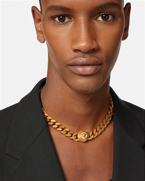 medusa necklace versace|versace medusa necklace men's.